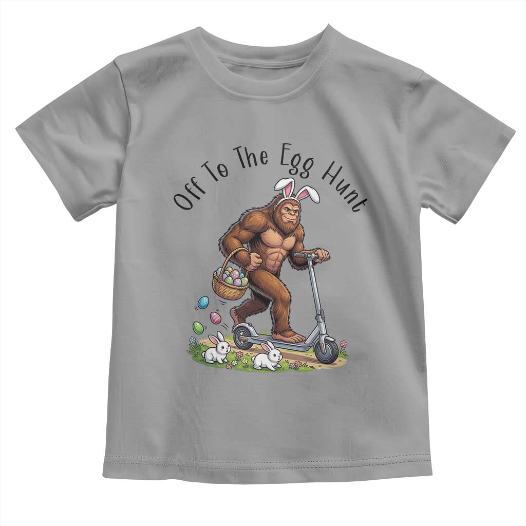 Funny Easter Bigfoot Toddler T Shirt Off To The Egg Hunt