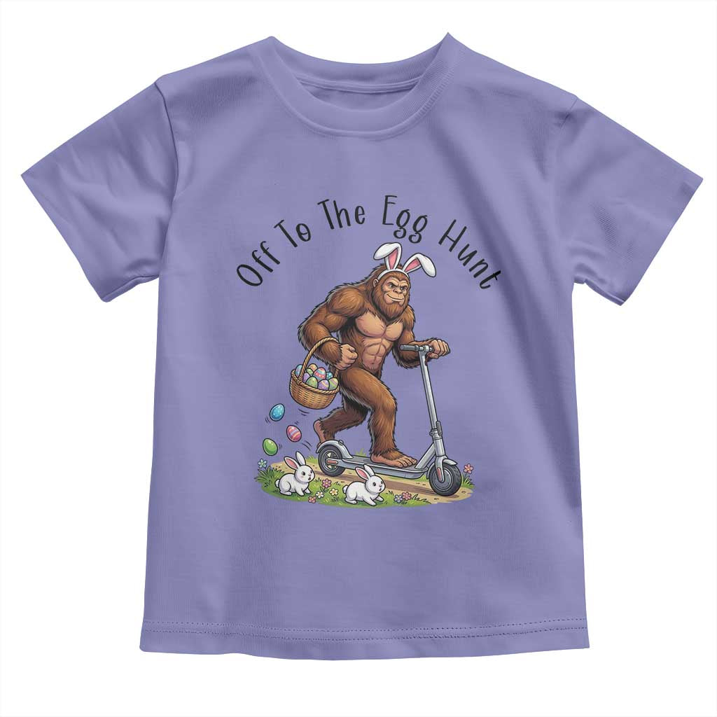 Funny Easter Bigfoot Toddler T Shirt Off To The Egg Hunt