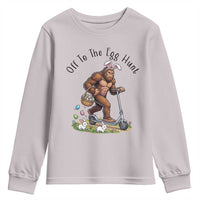 Funny Easter Bigfoot Youth Sweatshirt Off To The Egg Hunt