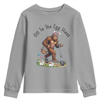 Funny Easter Bigfoot Youth Sweatshirt Off To The Egg Hunt