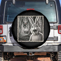 Funny Easter Bunny Selfie Mothman Egg Hunt Spare Tire Cover