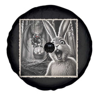 Funny Easter Bunny Selfie Mothman Egg Hunt Spare Tire Cover