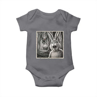 Funny Easter Bunny Selfie Mothman Egg Hunt Baby Onesie