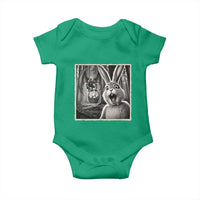 Funny Easter Bunny Selfie Mothman Egg Hunt Baby Onesie