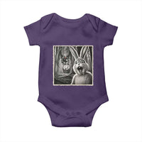 Funny Easter Bunny Selfie Mothman Egg Hunt Baby Onesie
