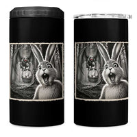 Funny Easter Bunny Selfie Mothman Egg Hunt 4 in 1 Can Cooler Tumbler