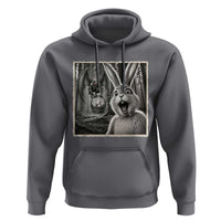 Funny Easter Bunny Selfie Mothman Egg Hunt Hoodie