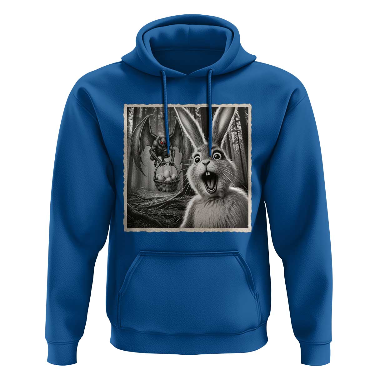 Funny Easter Bunny Selfie Mothman Egg Hunt Hoodie