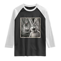 Funny Easter Bunny Selfie Mothman Egg Hunt Raglan Shirt