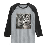 Funny Easter Bunny Selfie Mothman Egg Hunt Raglan Shirt