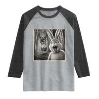 Funny Easter Bunny Selfie Mothman Egg Hunt Raglan Shirt