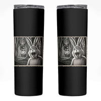 Funny Easter Bunny Selfie Mothman Egg Hunt Skinny Tumbler