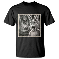 Funny Easter Bunny Selfie Mothman Egg Hunt T Shirt