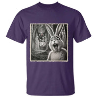 Funny Easter Bunny Selfie Mothman Egg Hunt T Shirt