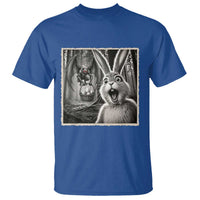 Funny Easter Bunny Selfie Mothman Egg Hunt T Shirt