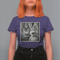 Funny Easter Bunny Selfie Mothman Egg Hunt T Shirt For Women