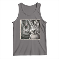 Funny Easter Bunny Selfie Mothman Egg Hunt Tank Top