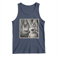 Funny Easter Bunny Selfie Mothman Egg Hunt Tank Top