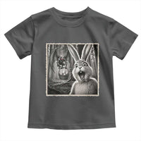 Funny Easter Bunny Selfie Mothman Egg Hunt Toddler T Shirt