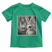Funny Easter Bunny Selfie Mothman Egg Hunt Toddler T Shirt