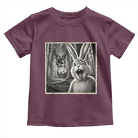 Funny Easter Bunny Selfie Mothman Egg Hunt Toddler T Shirt