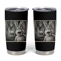 Funny Easter Bunny Selfie Mothman Egg Hunt Tumbler Cup