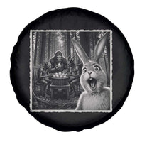 Funny Easter Bunny Selfie Spare Tire Cover Bigfoot Jersey Devil Chupacabra Egg Hunt