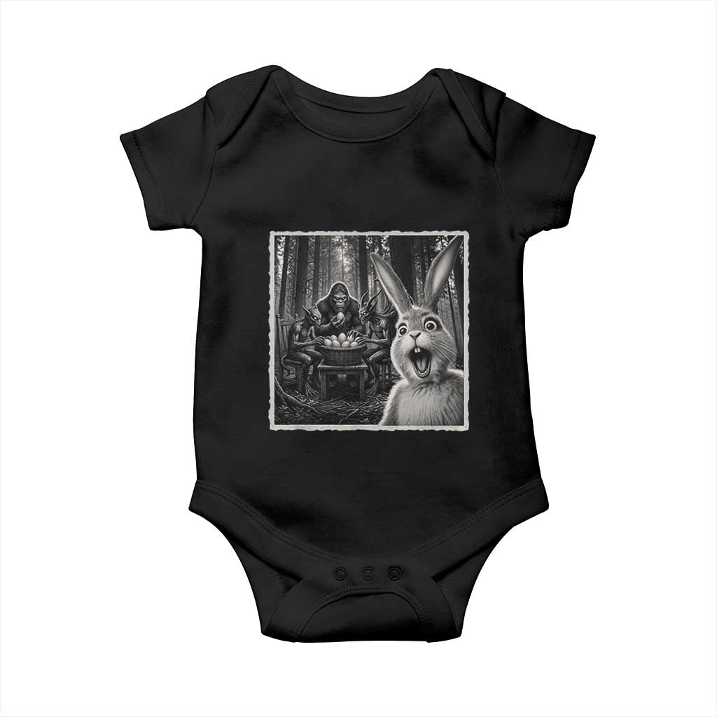 Funny Easter Bunny Selfie Baby Onesie Bigfoot Jersey Devil Chupacabra Egg Hunt