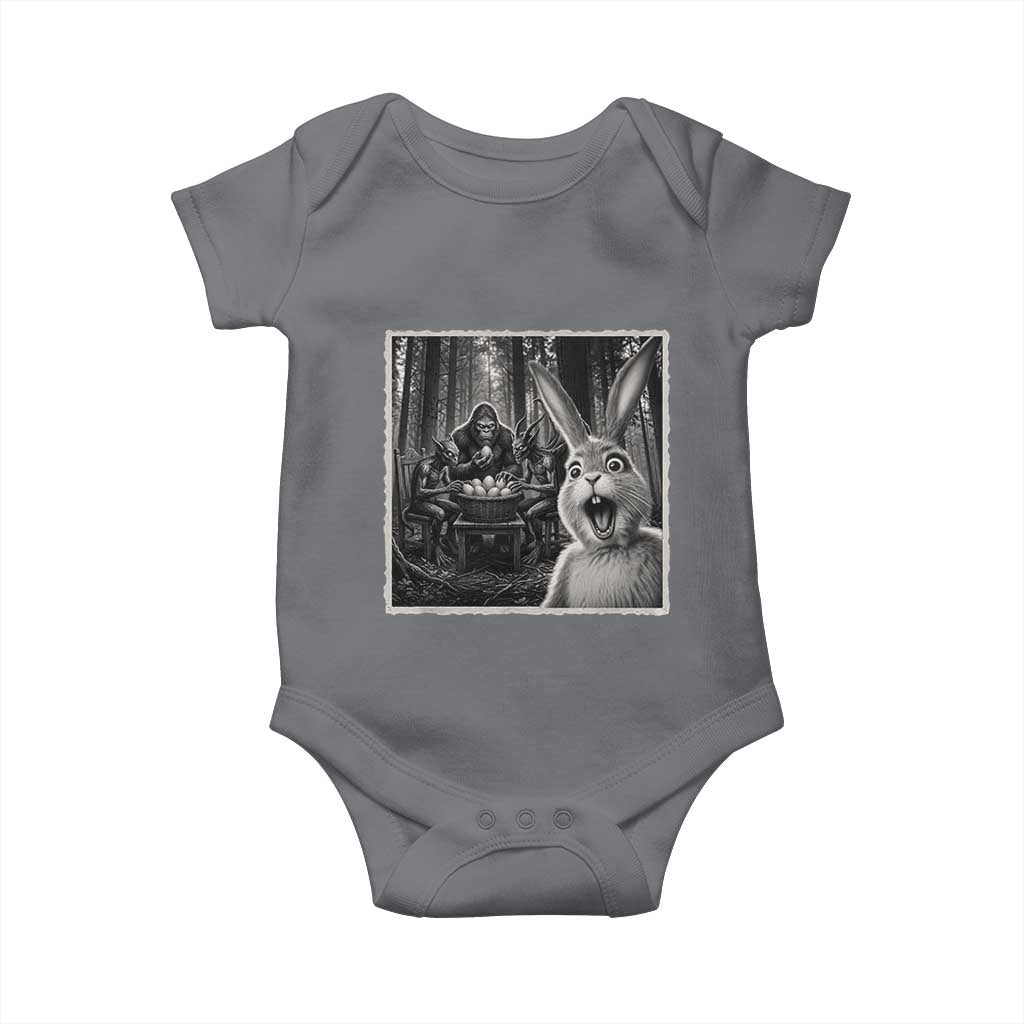 Funny Easter Bunny Selfie Baby Onesie Bigfoot Jersey Devil Chupacabra Egg Hunt