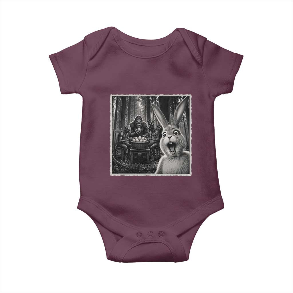 Funny Easter Bunny Selfie Baby Onesie Bigfoot Jersey Devil Chupacabra Egg Hunt