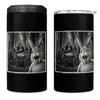 Funny Easter Bunny Selfie 4 in 1 Can Cooler Tumbler Bigfoot Jersey Devil Chupacabra Egg Hunt