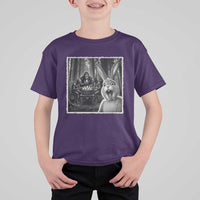 Funny Easter Bunny Selfie T Shirt For Kid Bigfoot Jersey Devil Chupacabra Egg Hunt