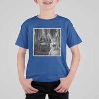 Funny Easter Bunny Selfie T Shirt For Kid Bigfoot Jersey Devil Chupacabra Egg Hunt