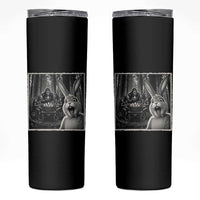 Funny Easter Bunny Selfie Skinny Tumbler Bigfoot Jersey Devil Chupacabra Egg Hunt