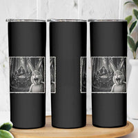 Funny Easter Bunny Selfie Skinny Tumbler Bigfoot Jersey Devil Chupacabra Egg Hunt