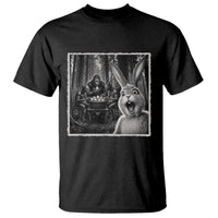 Funny Easter Bunny Selfie T Shirt Bigfoot Jersey Devil Chupacabra Egg Hunt
