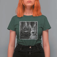 Funny Easter Bunny Selfie T Shirt For Women Bigfoot Jersey Devil Chupacabra Egg Hunt