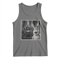 Funny Easter Bunny Selfie Tank Top Bigfoot Jersey Devil Chupacabra Egg Hunt