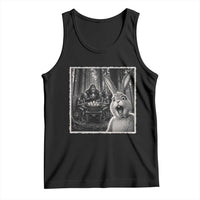 Funny Easter Bunny Selfie Tank Top Bigfoot Jersey Devil Chupacabra Egg Hunt