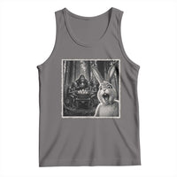 Funny Easter Bunny Selfie Tank Top Bigfoot Jersey Devil Chupacabra Egg Hunt