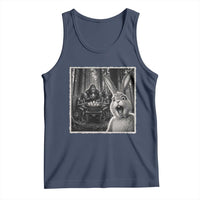 Funny Easter Bunny Selfie Tank Top Bigfoot Jersey Devil Chupacabra Egg Hunt