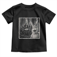 Funny Easter Bunny Selfie Toddler T Shirt Bigfoot Jersey Devil Chupacabra Egg Hunt