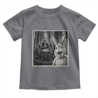 Funny Easter Bunny Selfie Toddler T Shirt Bigfoot Jersey Devil Chupacabra Egg Hunt