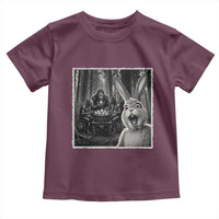 Funny Easter Bunny Selfie Toddler T Shirt Bigfoot Jersey Devil Chupacabra Egg Hunt