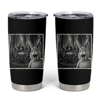 Funny Easter Bunny Selfie Tumbler Cup Bigfoot Jersey Devil Chupacabra Egg Hunt