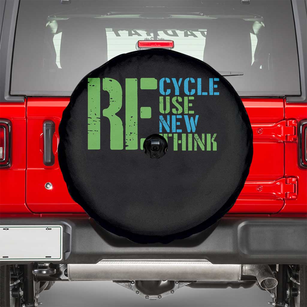 Recycle Reuse Renew Rethink Spare Tire Cover Earth Day