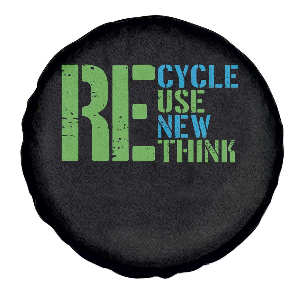 Recycle Reuse Renew Rethink Spare Tire Cover Earth Day