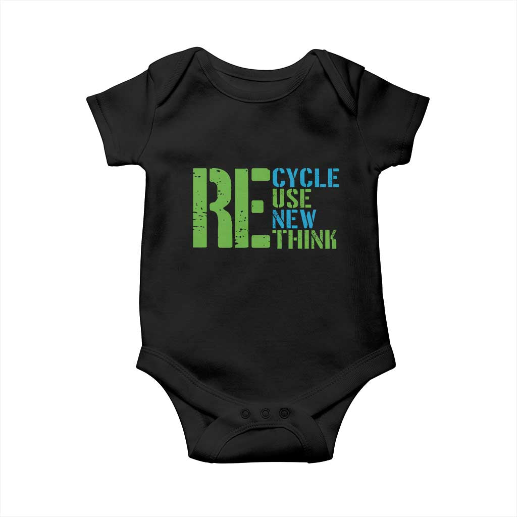 Recycle Reuse Renew Rethink Baby Onesie Earth Day