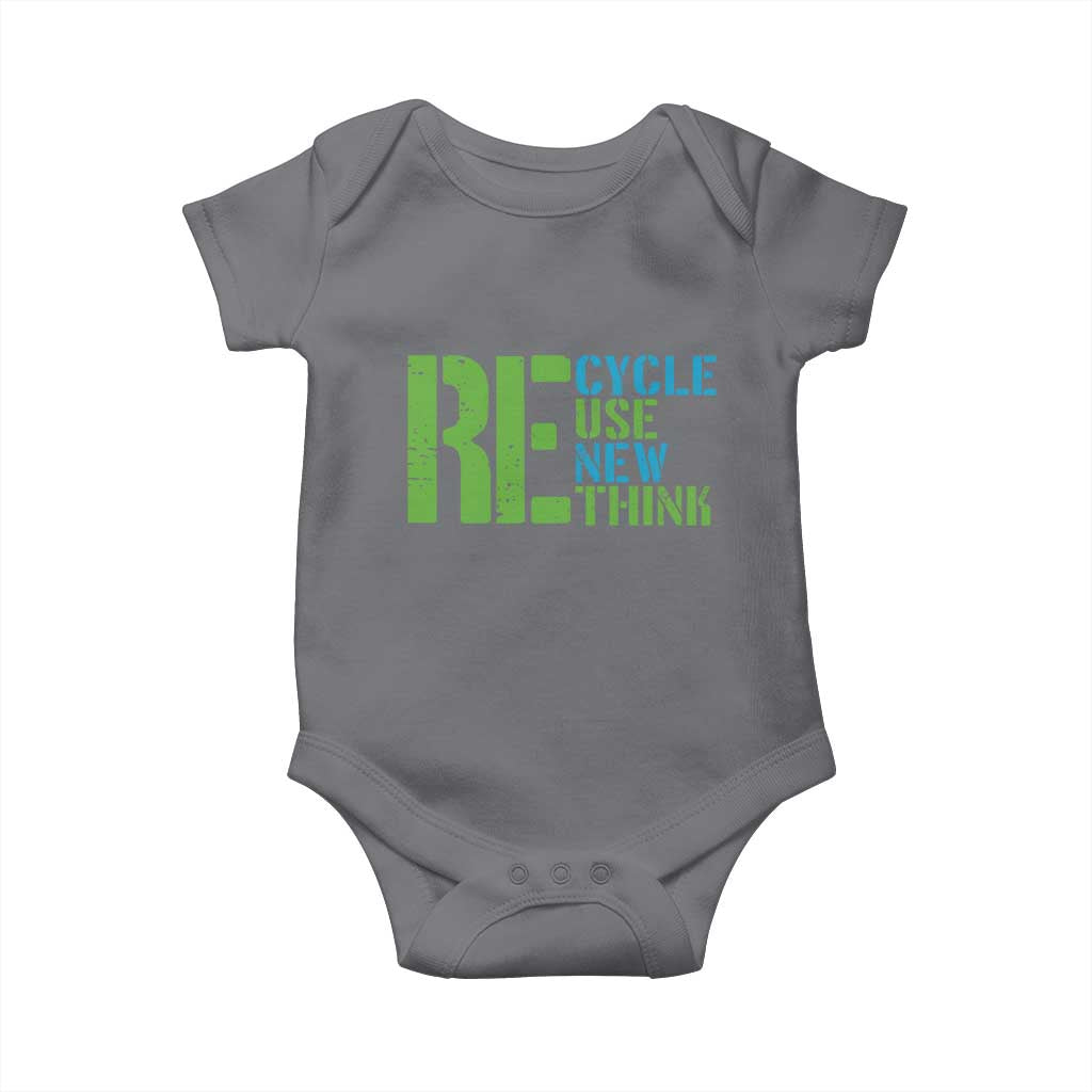 Recycle Reuse Renew Rethink Baby Onesie Earth Day