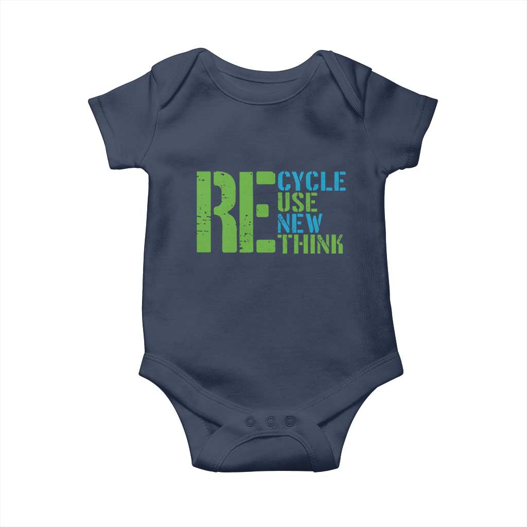 Recycle Reuse Renew Rethink Baby Onesie Earth Day